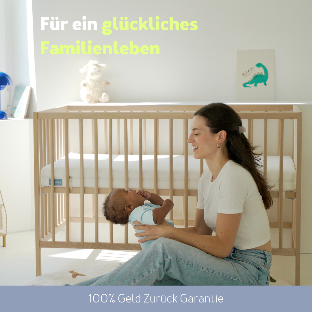 Newborn Einschlaf Set - Beistell Matratze & 2er-Pack Bettlaken