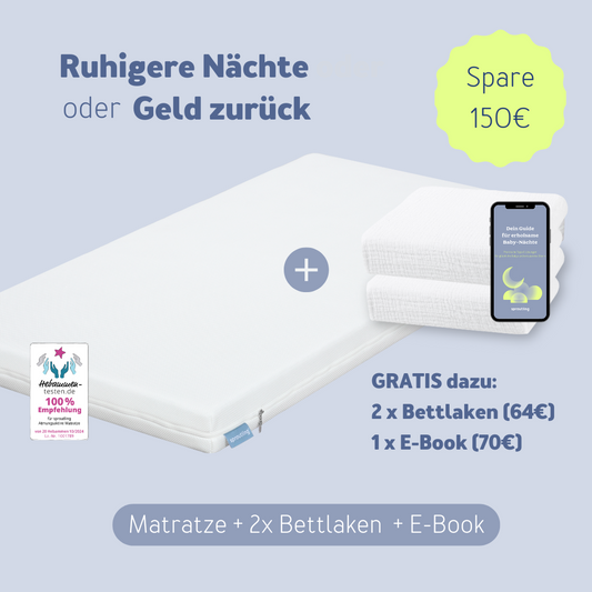 Traumschlaf Bundle: Matratze, Bettlaken & E-Book