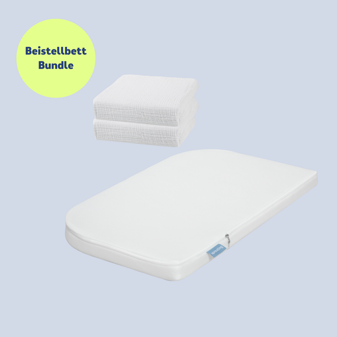 Newborn Sleep Bundle - Bedside Mattress & Sheets (2-pack)