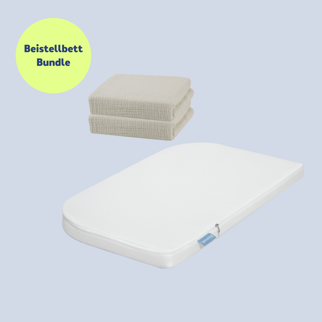 Newborn Sleep Bundle - Bedside Mattress & Sheets (2-pack)